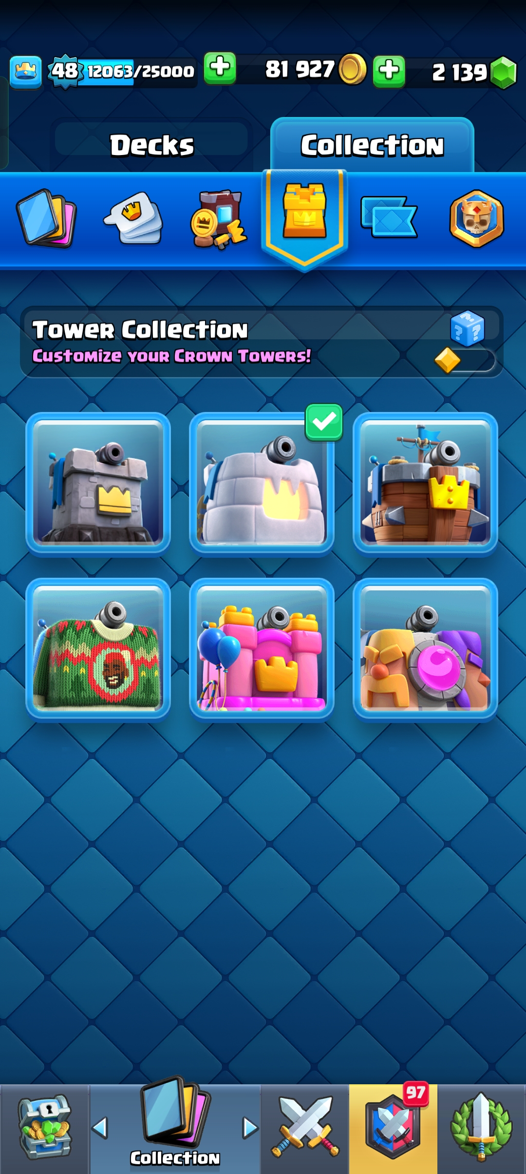 Buy CHEAP GOBLIN KISSING TROPHY 👑LVL[48]🔱 KT 14 🏆CUPS[6861]⭐MAX CARDS