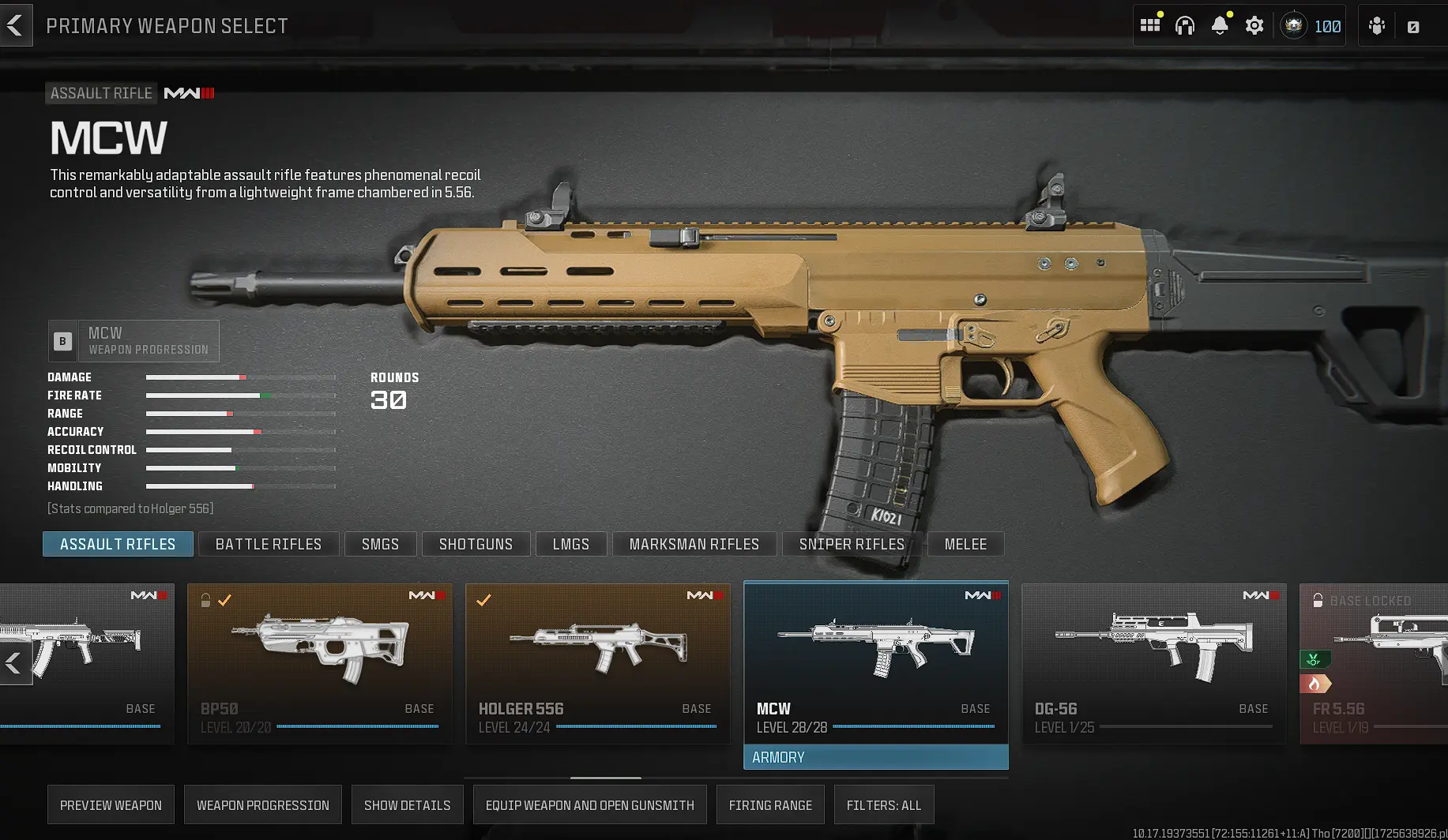 Achetez 🌟 【MW3】 ⸱🚀 10 Top Guns Maxed ⸱ ️ Level 100 ⸱ ️ Ready for Ranked