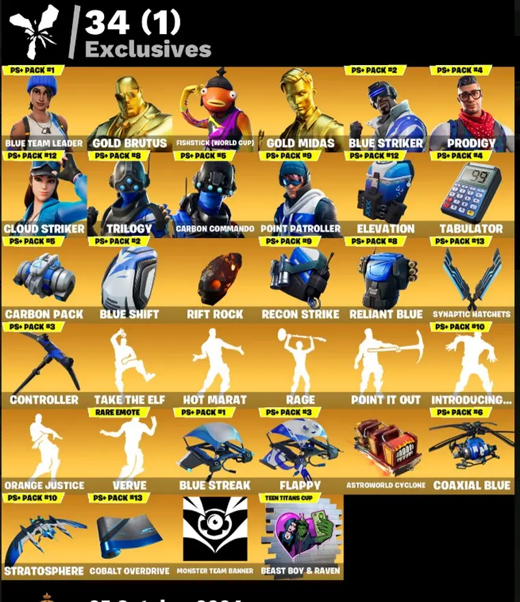 Buy 💫 [PC/XBOX] Ultimate Fortnite Vault 98 Skins Blue Team Leader 🔹