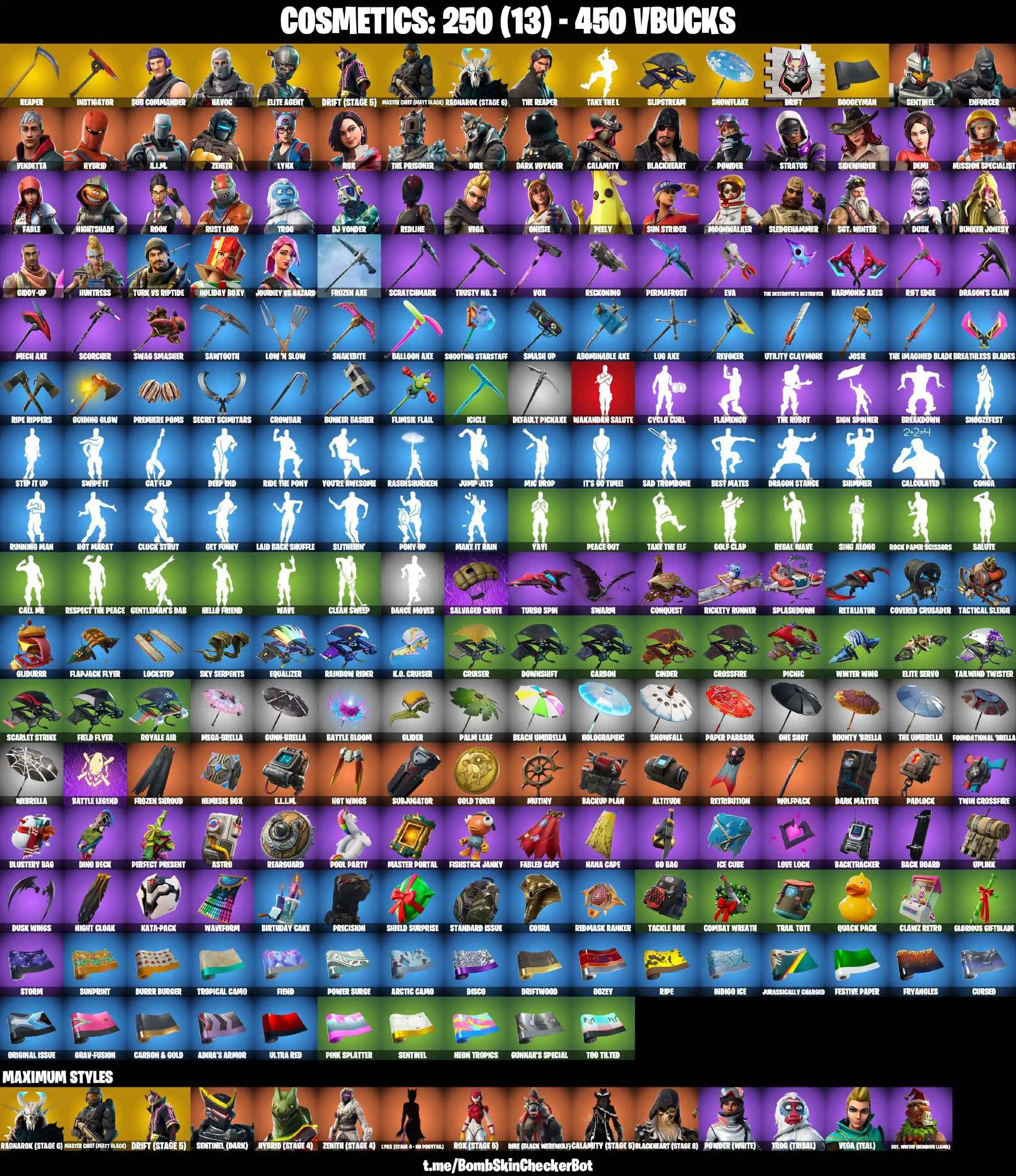 Buy 46 SKINS TAKE THE L THE REAPER ELITE AGENT MASTER CHIEF(MAX