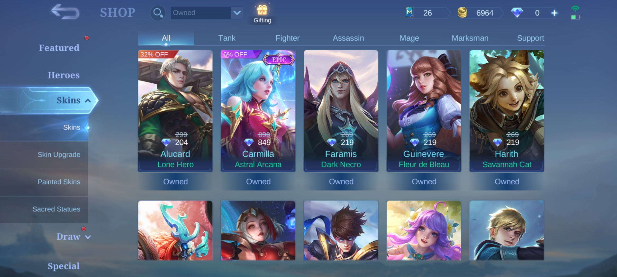 Compra 38🔥COLECTOR VALIR🔥LUNAR FEST CHANGE🔥FULL MAX EMBLEM🔥SKINS 128🔥