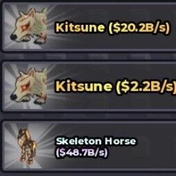 Account Skeleton Horse (48.7B/S) total 146B money