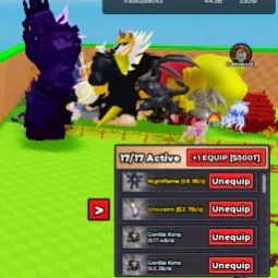 44.5B/s + 2 DIVINE PETS + 1x BIG FRACTURED GORILLA KING (17.4B) ACCOUNT · NOT AN ITEM (read description)