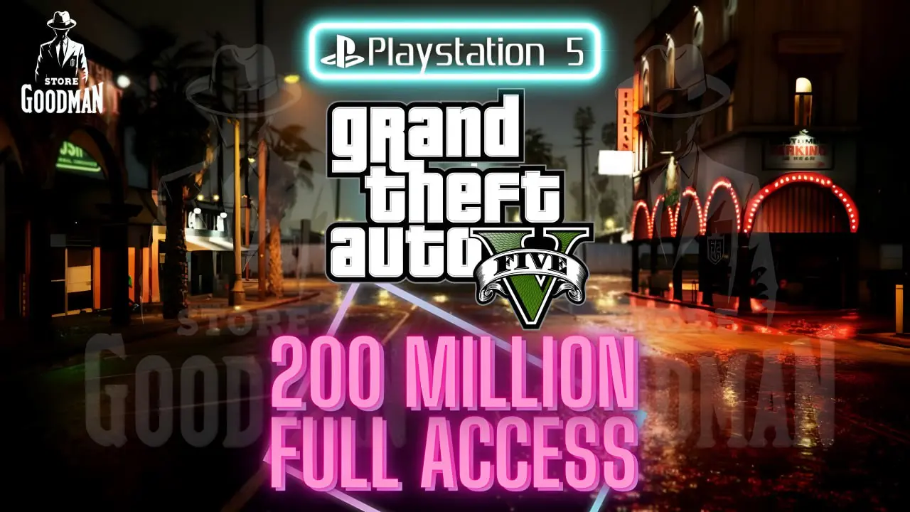 Buy PS5 👹 200 Million Dollars Total ( Cash + Cars ) 🌟 RP Rank 130 ️ Full Access ⚡ Instant