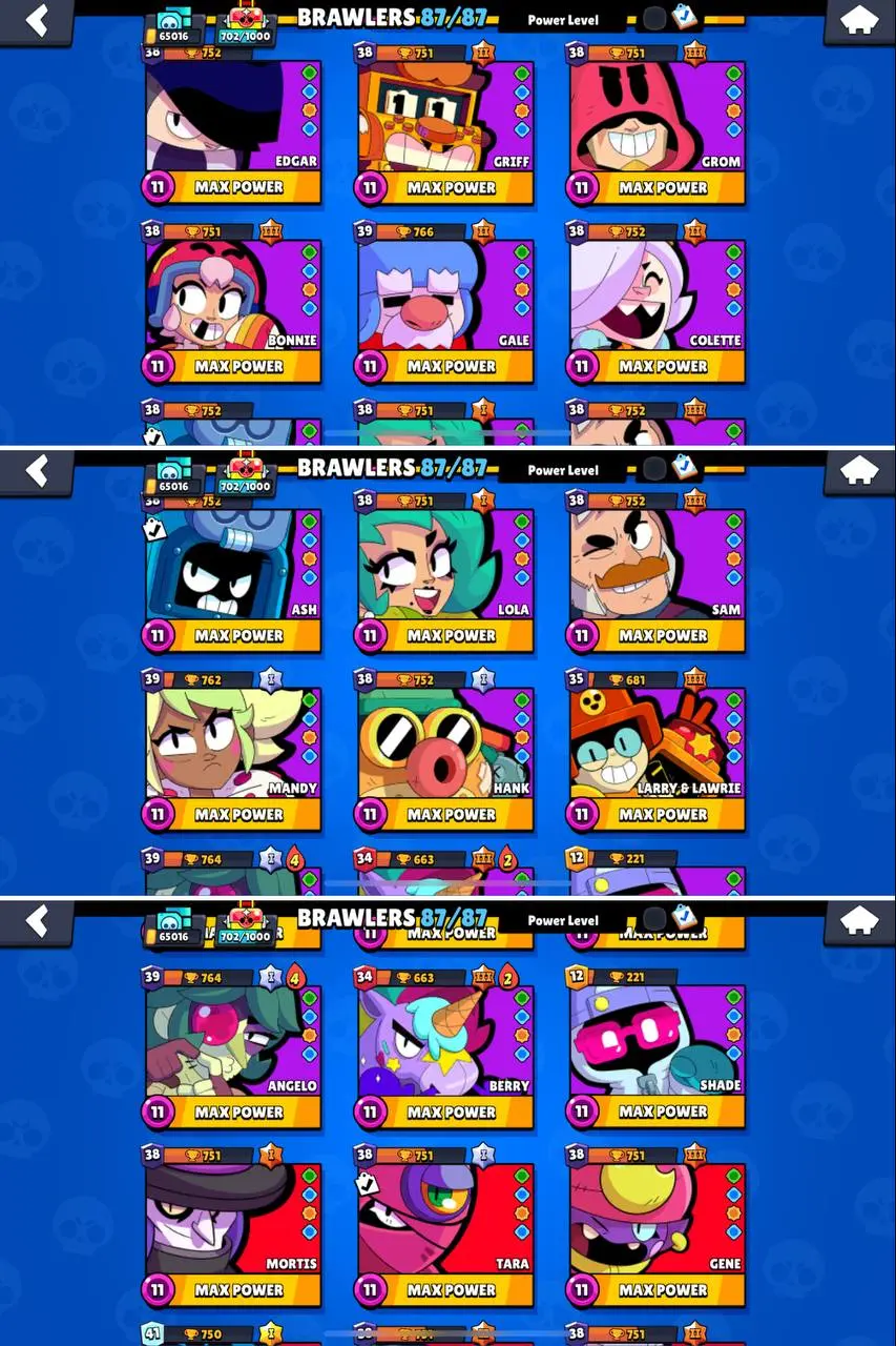 Kaufen Sie RAREST** [ PURE MAX ] EXCLUSIVE ALL BRAWLER MAXED ] ALL LVL ...