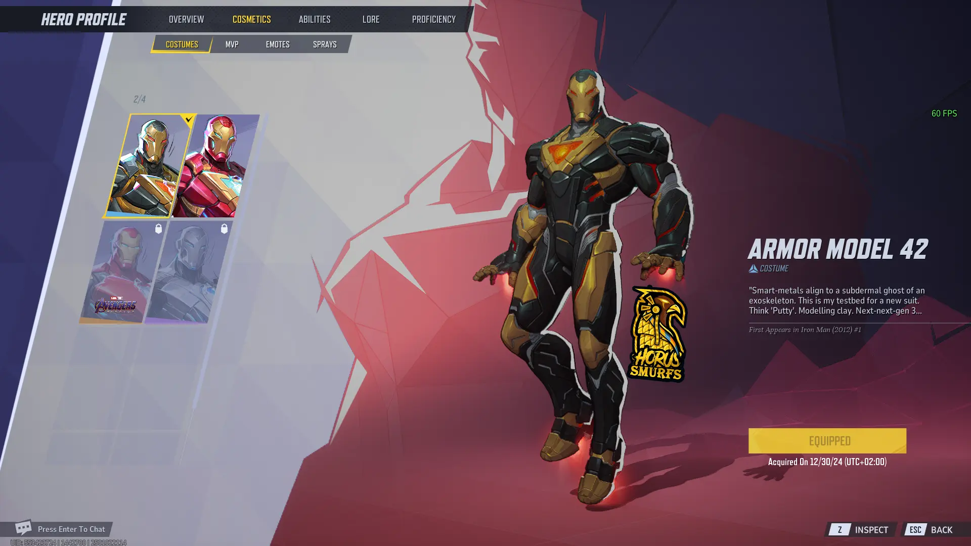 Acquista 🏅Season 1.5🏅Marvel Rivals Gold I🔥Armor Model 42 Iron Man skin🔥 ...