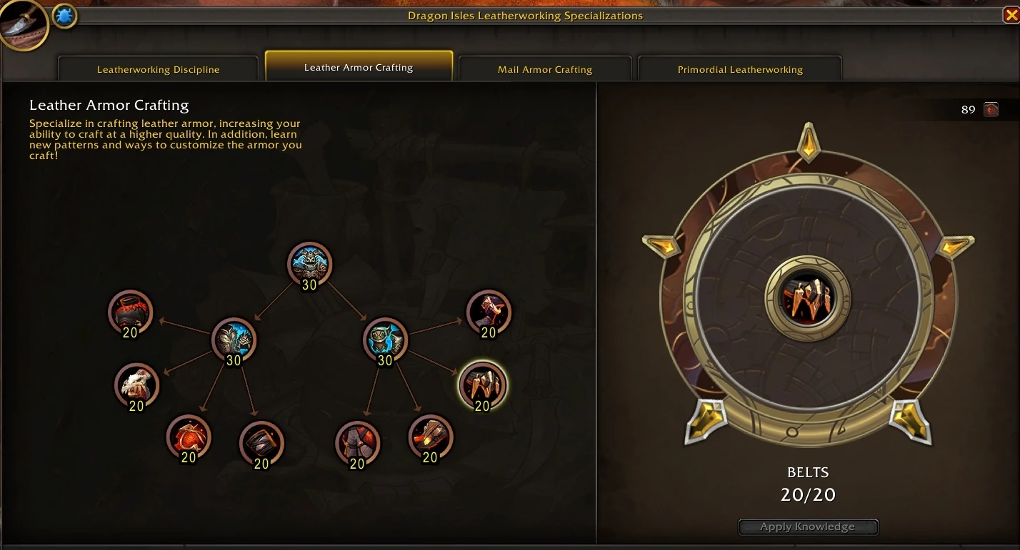leatherworking specializations
