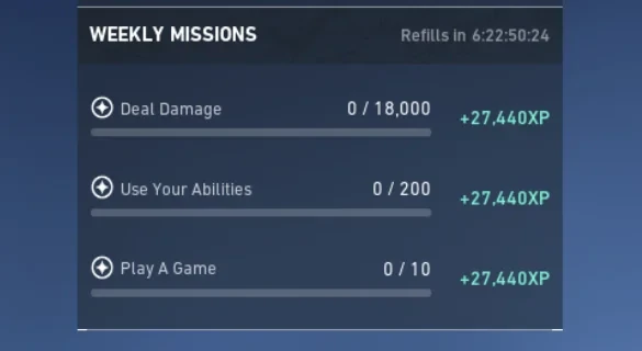 valorant weekly missions