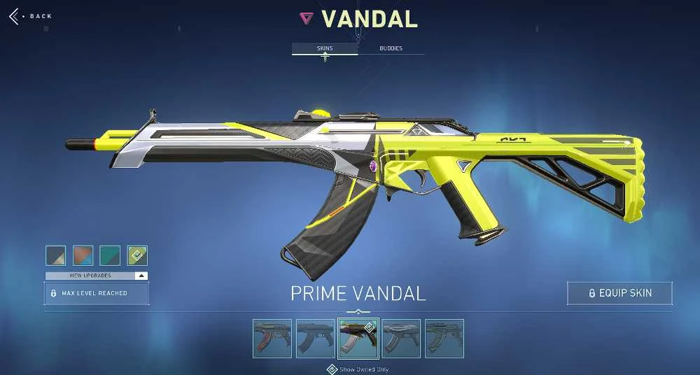 prime vandal upgrate