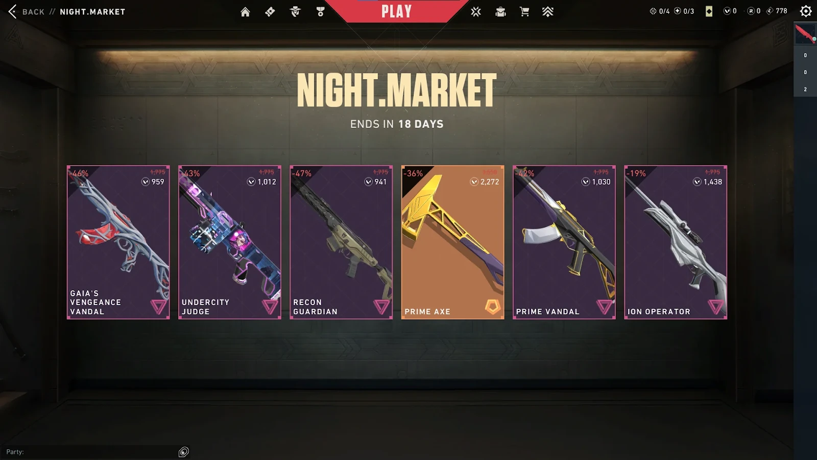 night market prime vandal