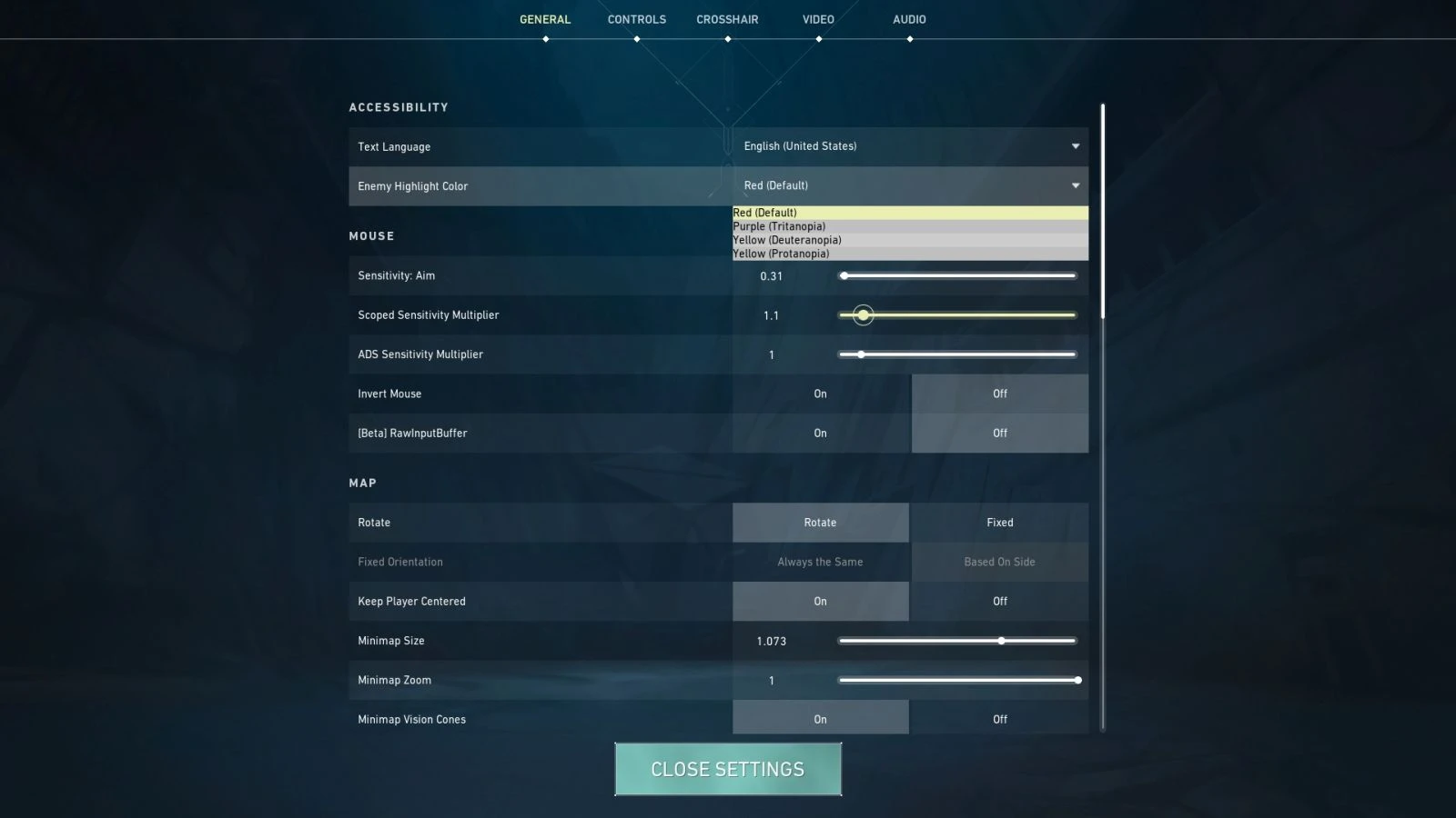 enemy color setting valorant