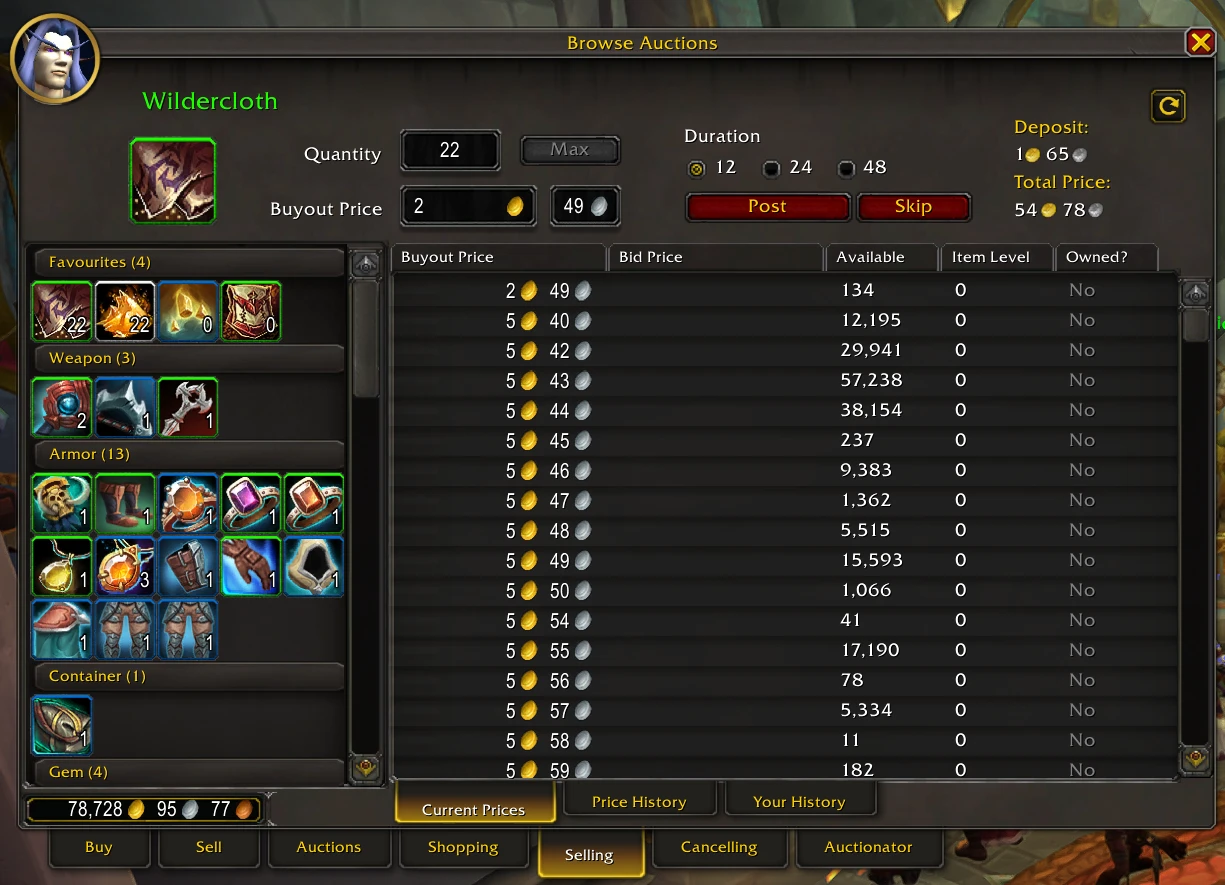 auctionator addon tww