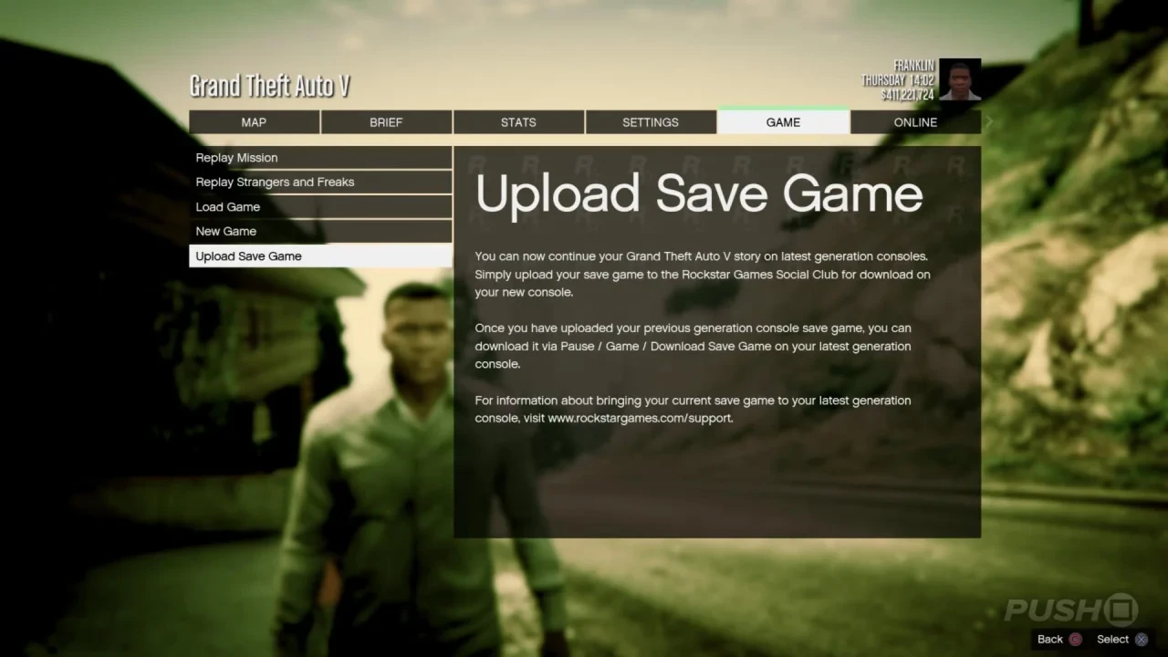 gta 5 upload save file