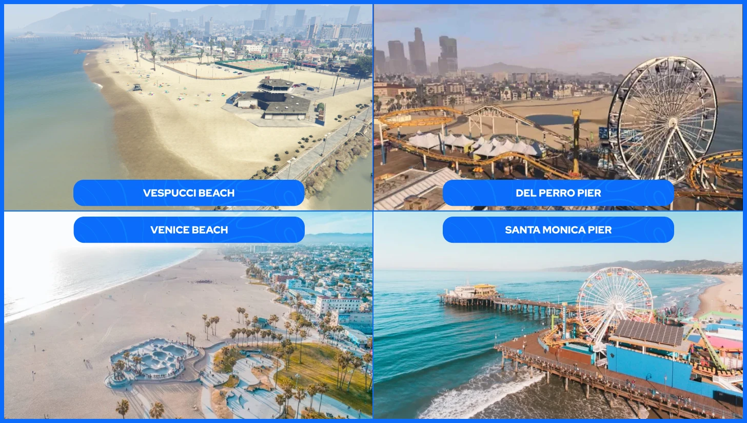 gta 5 locations in real life coastal areas