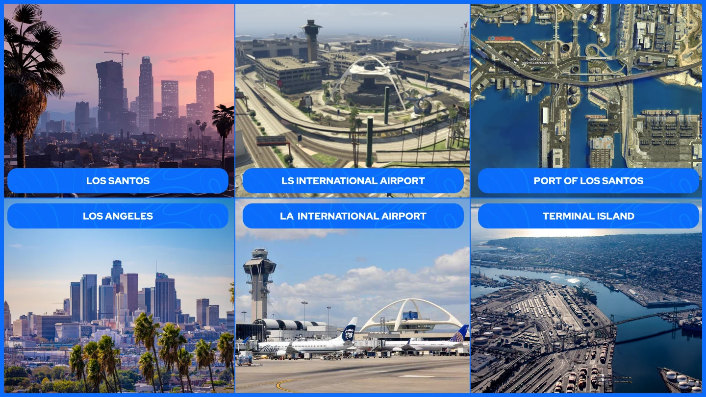 gta 5 locations in real life landmarks