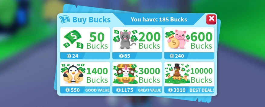 Buy Adopt Me Bucks