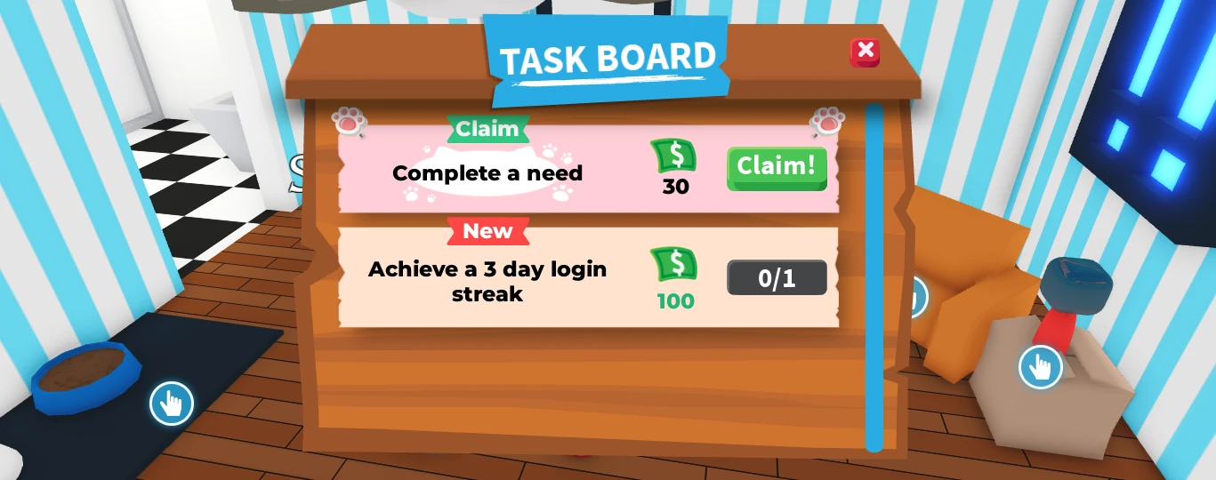 Adopt Me Task Board