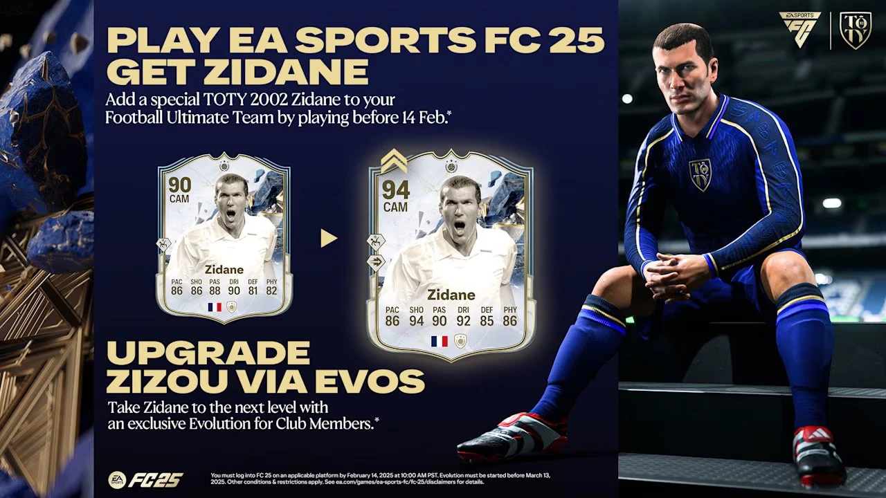 Free Zinedine Zidane Team of the Year Icon