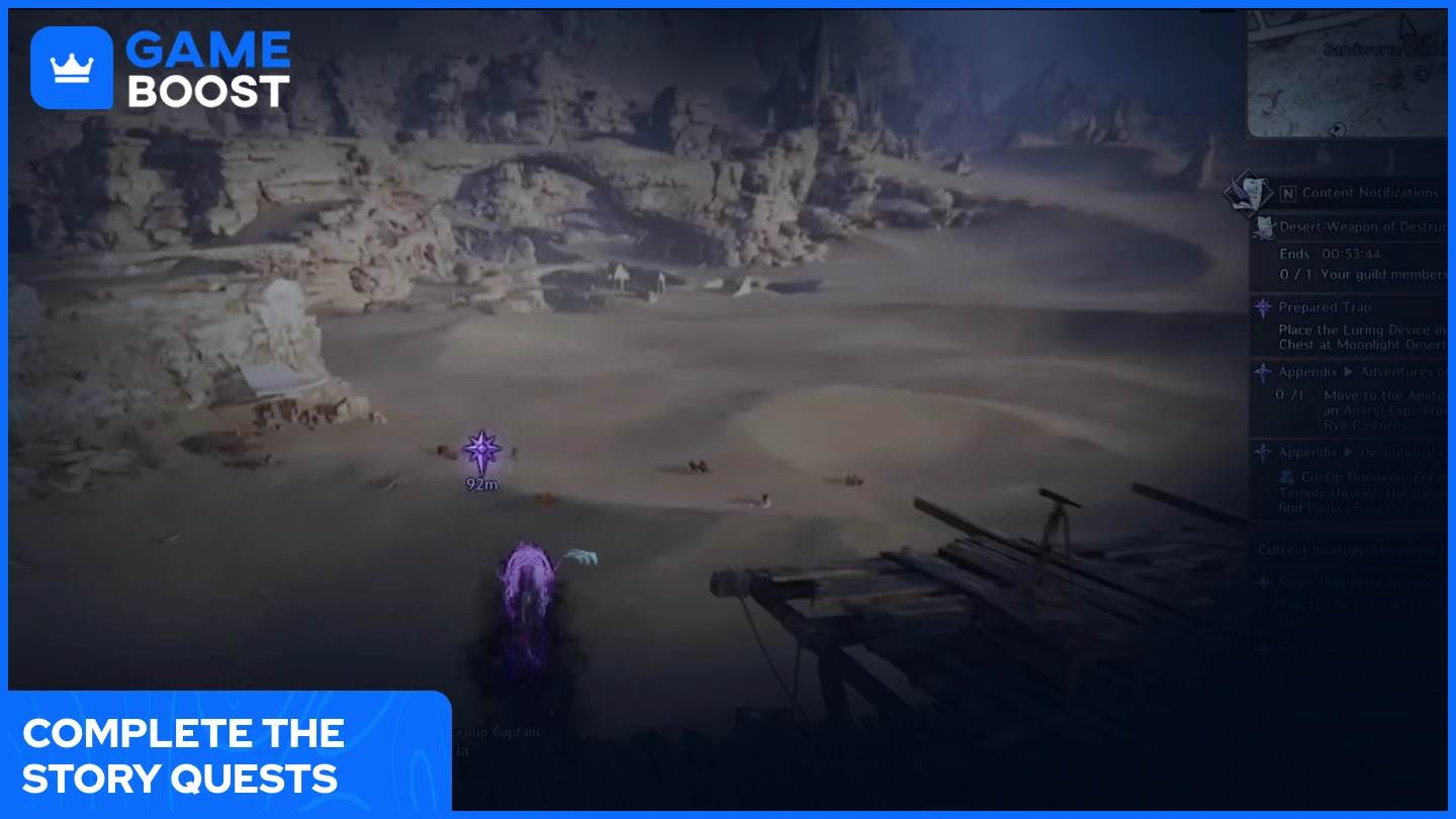 a purple main store quest in Throne and Liberty