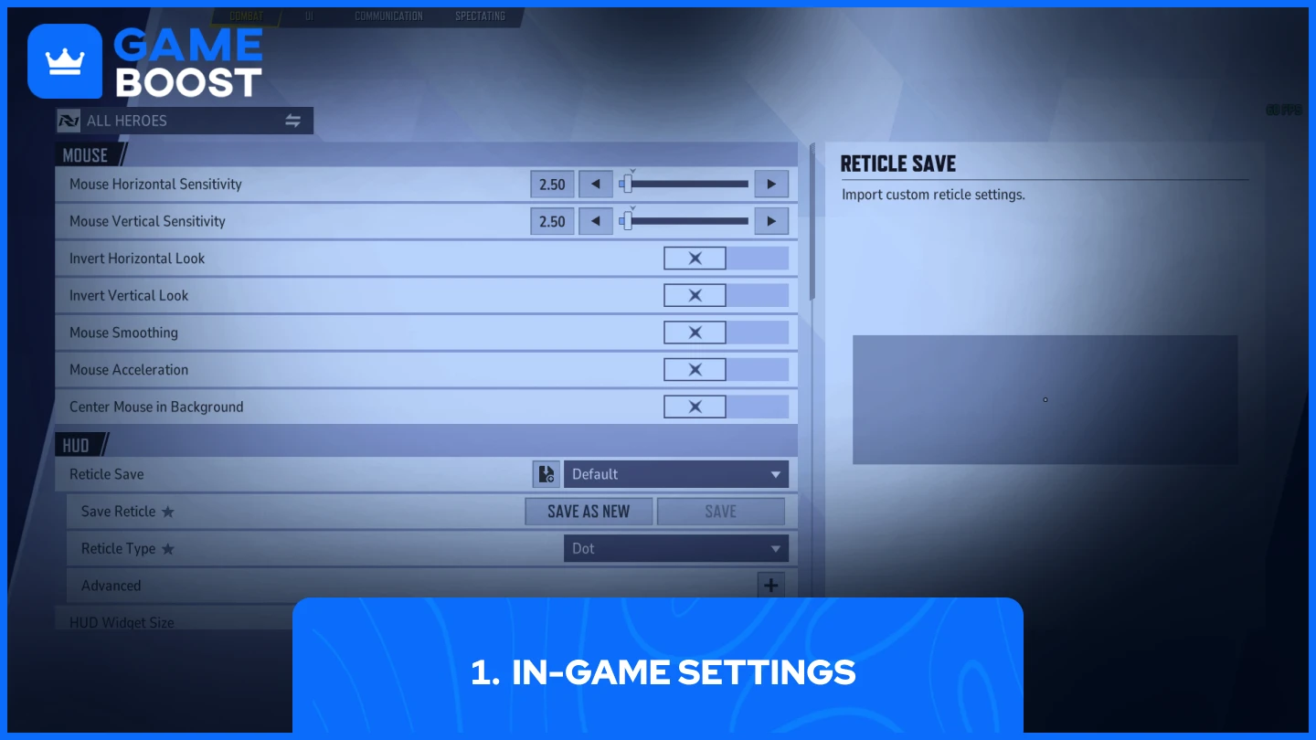 marvel rivals in-game settings