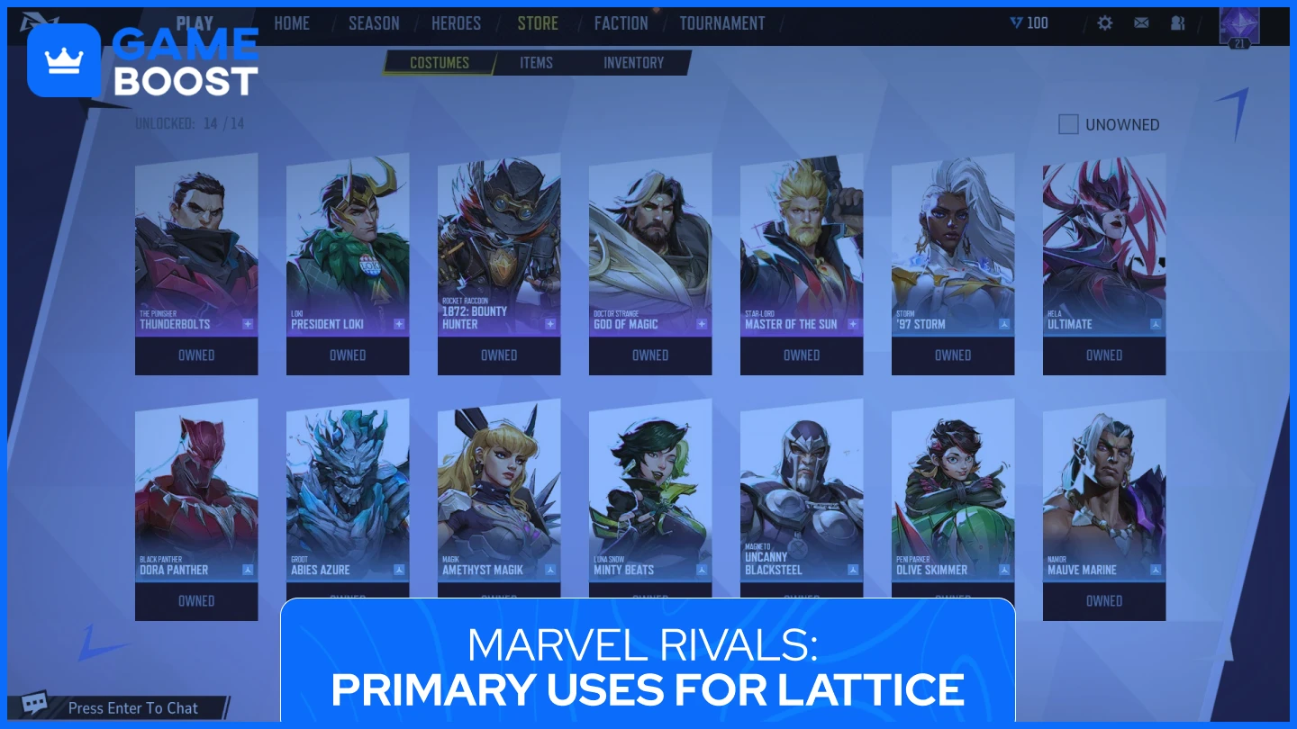 primary uses for lattice marvel rivals