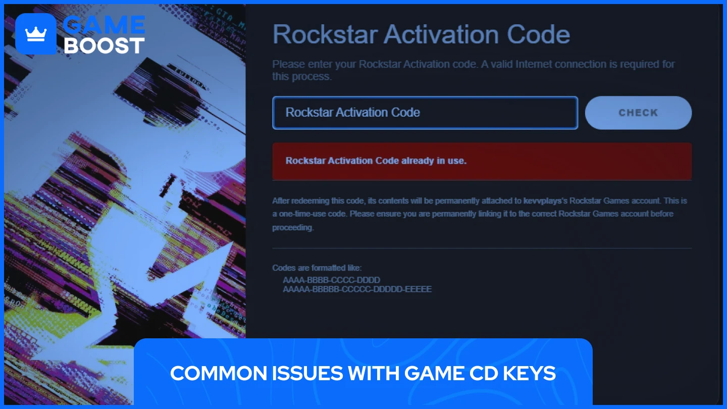 issues with cd keys