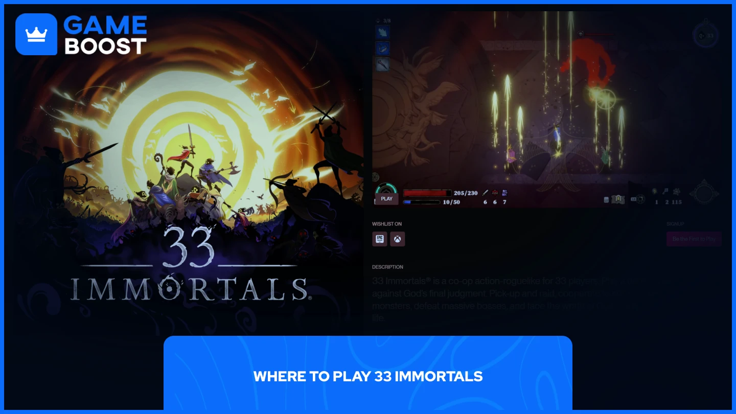 33 immortals platforms
