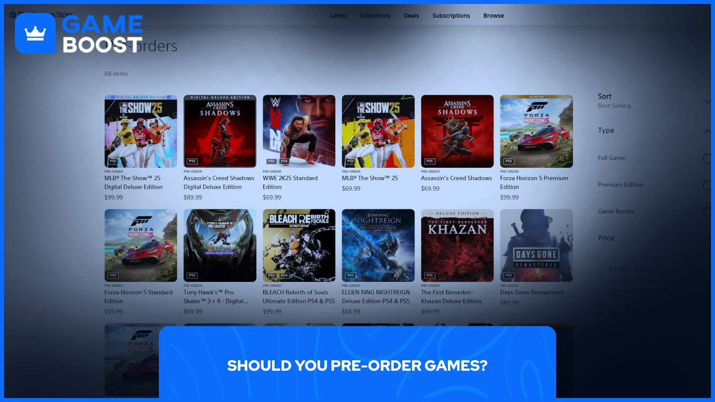 playstation pre order