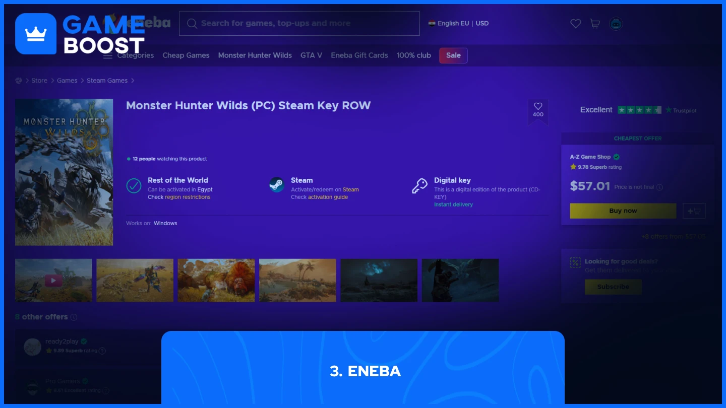 eneba monster hunter wilds