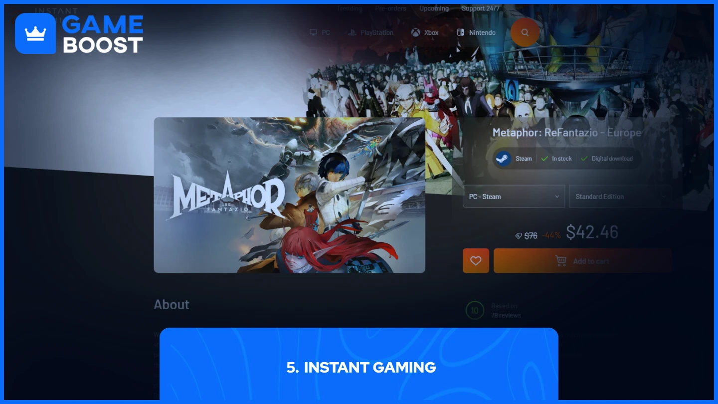 instant gaming Metaphor: ReFantazio