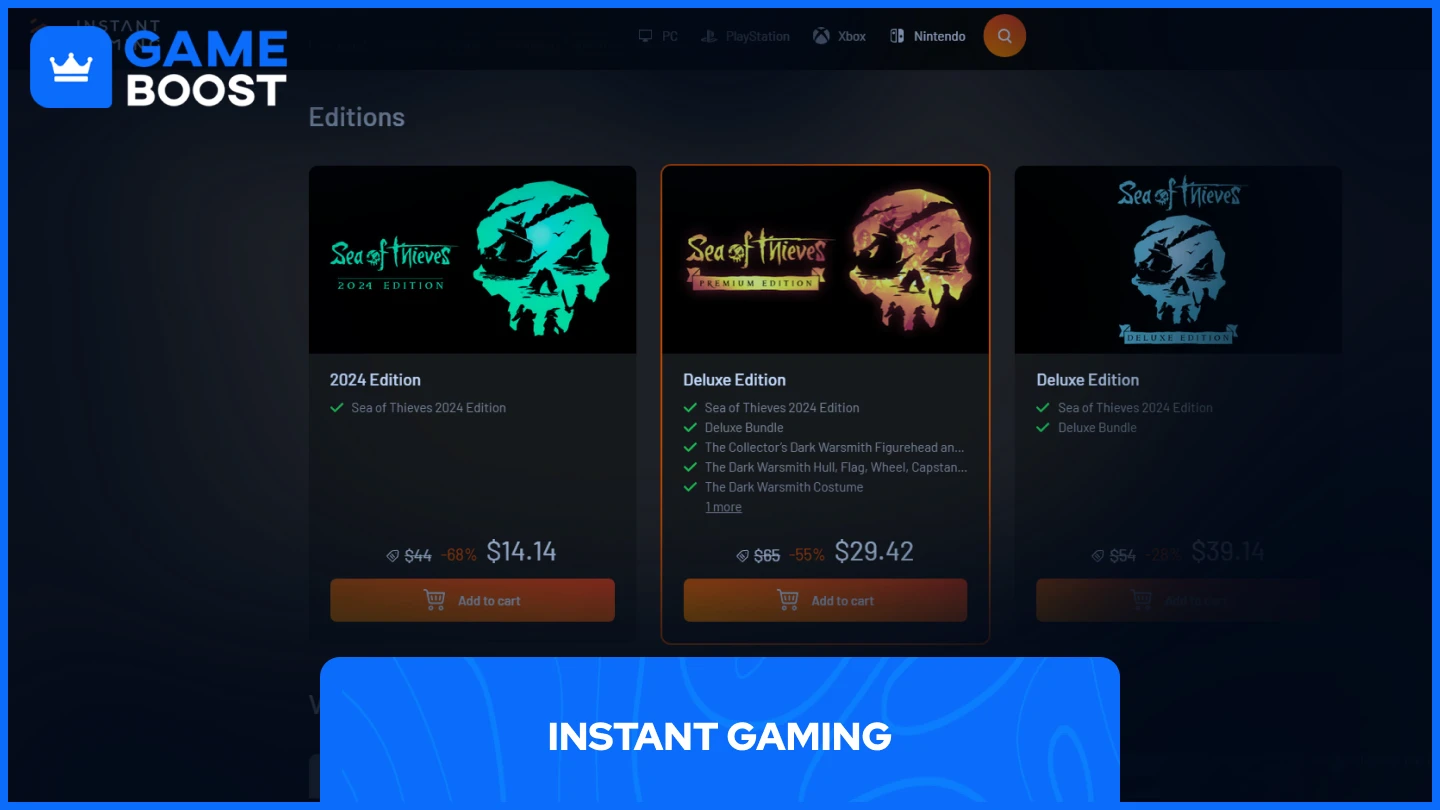 sea of thieves instant gaming