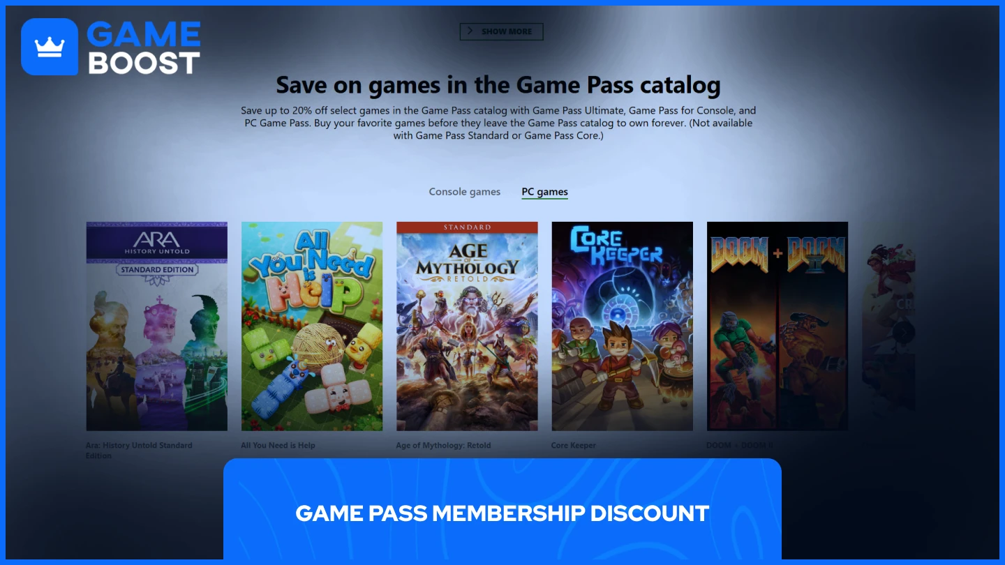 game pass membership discount