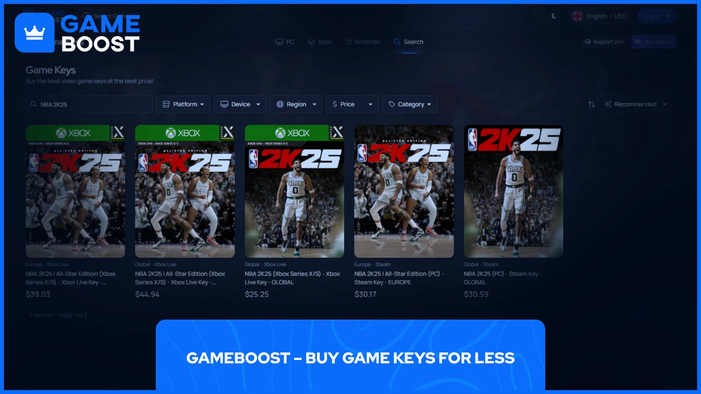 gameboost nba 2k25 key