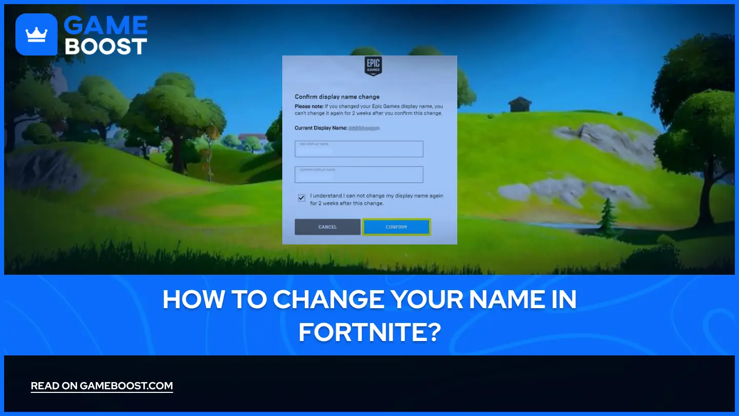 Как изменить имя в Fortnite?