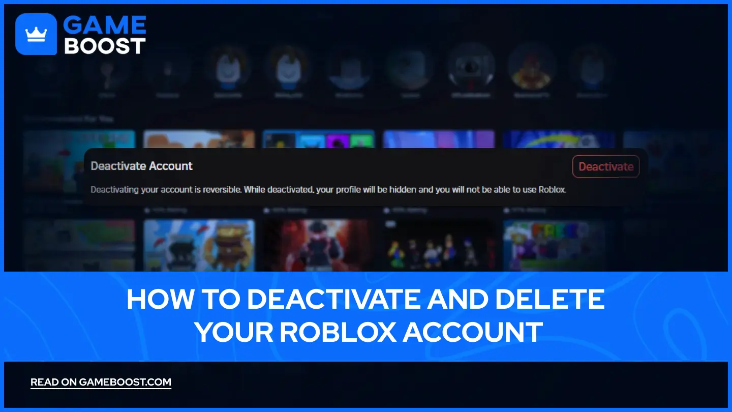 Robloxアカウントの無効化と削除方法（2026年版）