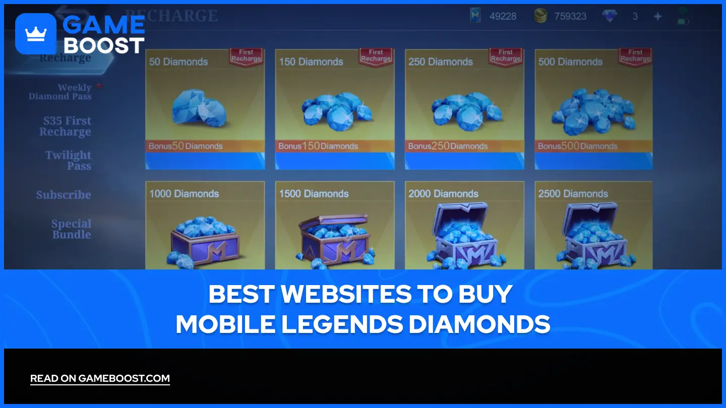 Beste websites om Mobile Legends-diamanten te kopen