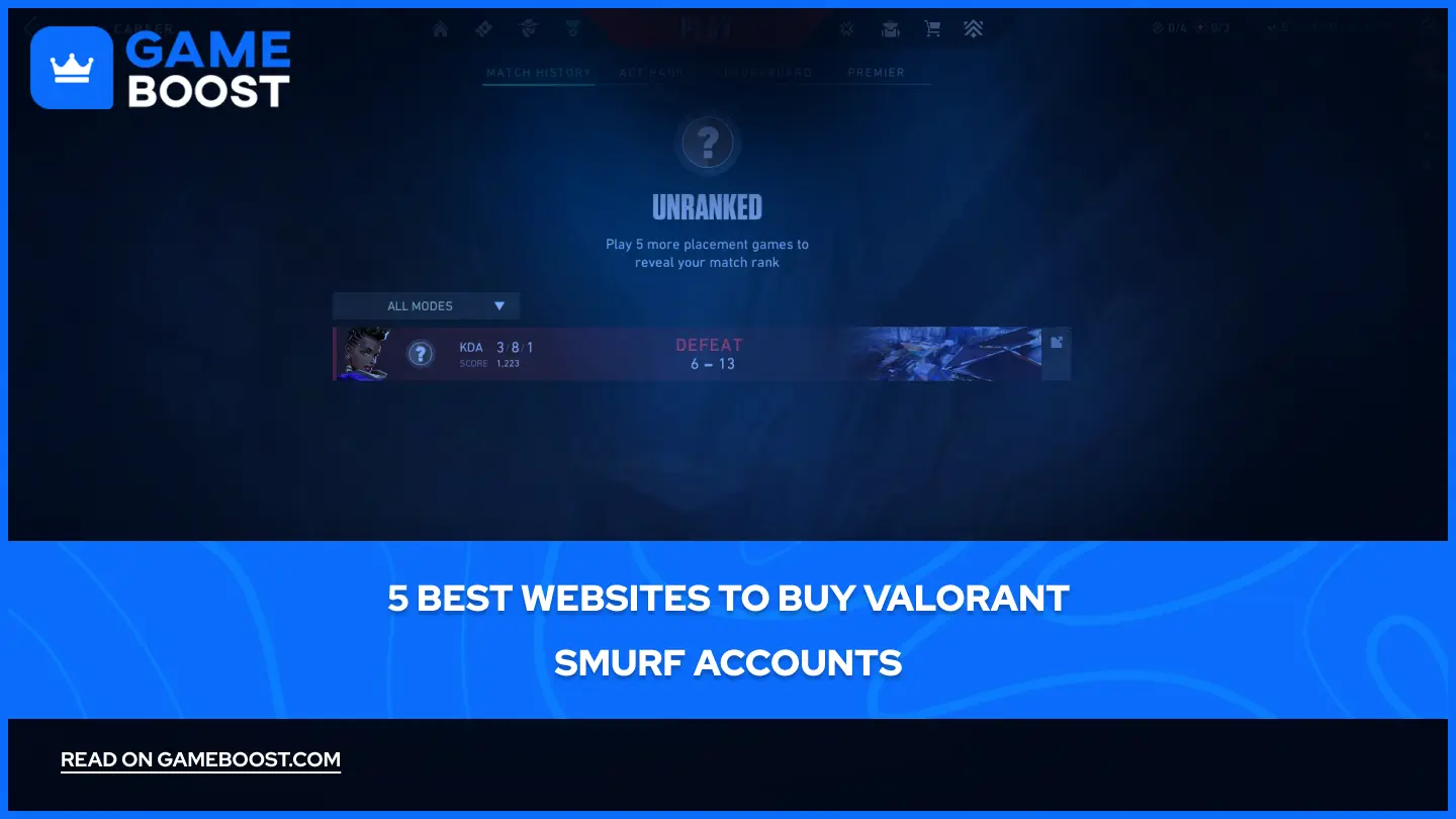 5 beste websites om Valorant smurf accounts te kopen