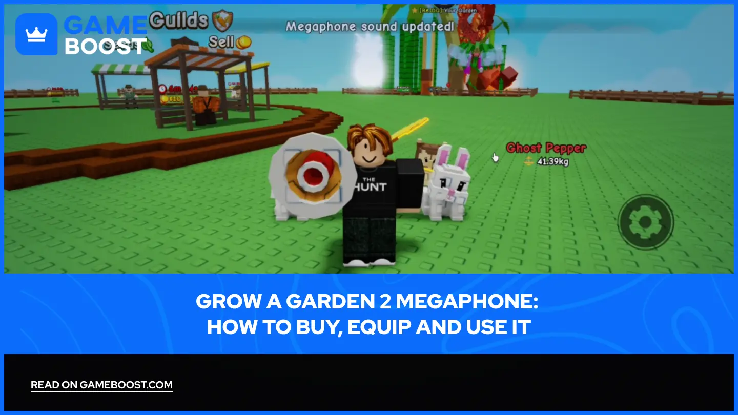 Grow a Garden 2 Мегафон: Как да го купите, екипирате и използвате