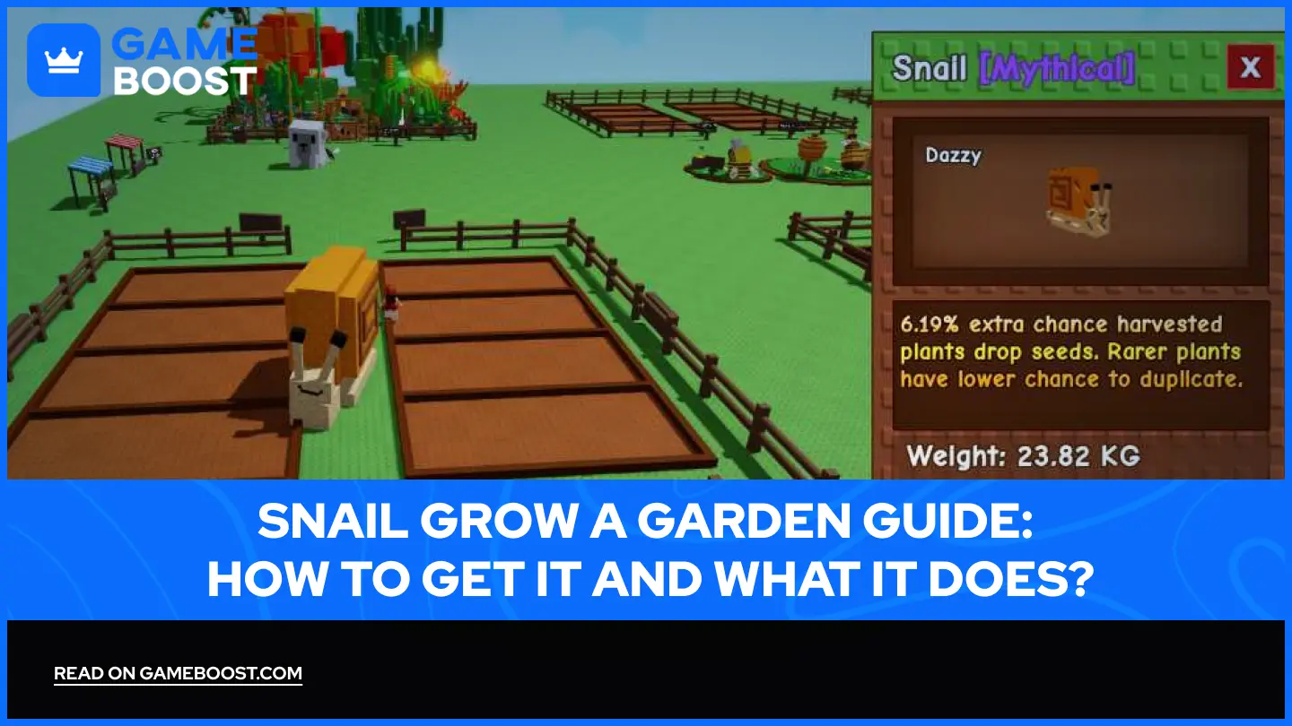 Snail Grow a Garden Guide: How to Get It and What It Does