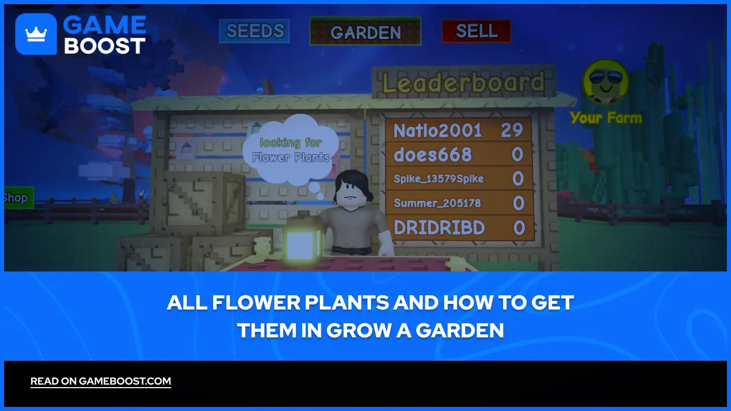 所有花卉植物及其在《Grow a Garden》中获得方法