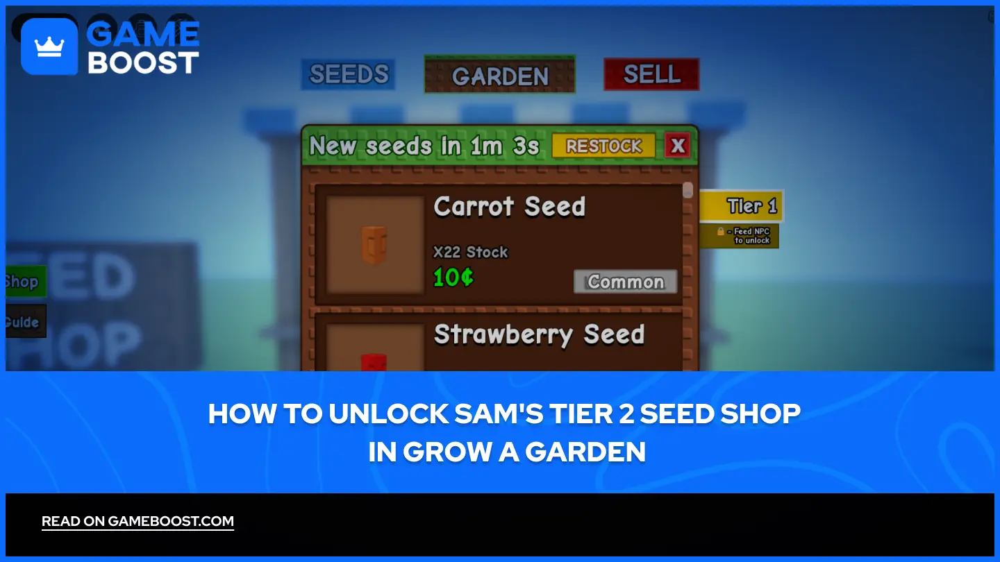 如何解锁 Sam 在《Grow a Garden》中的第2级种子商店