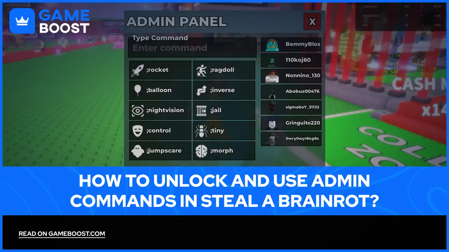 Como Desbloquear e Usar Comandos de Admin em Steal a Brainrot?