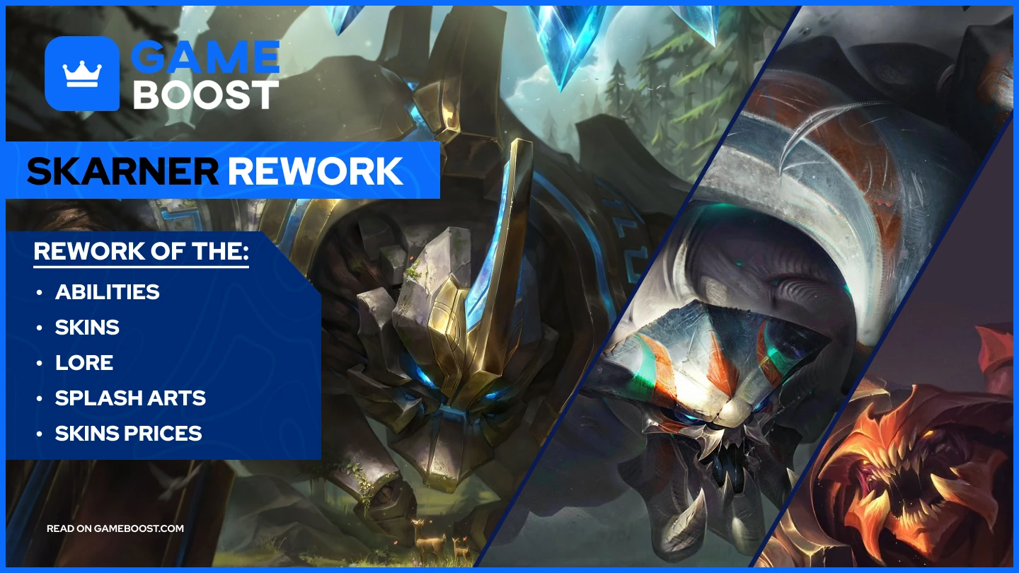 Skarner Rework: New Skins Prices, Lore, Splash art