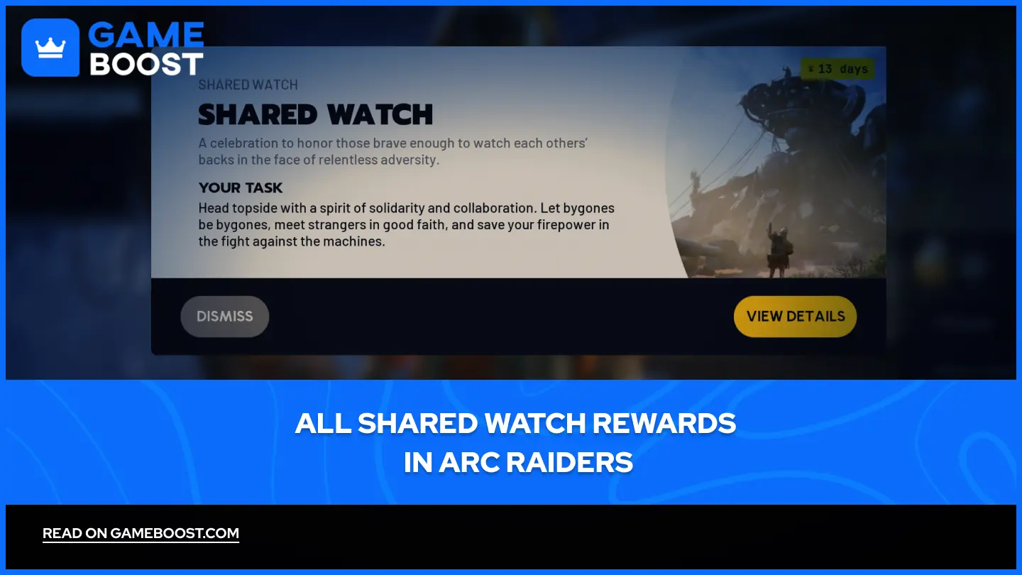 Todas las Recompensas Compartidas de Watch en ARC Raiders