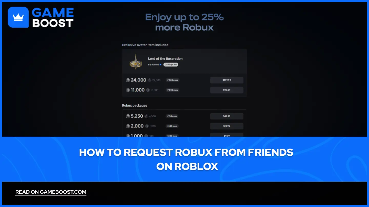 Cómo solicitar Robux a amigos en Roblox