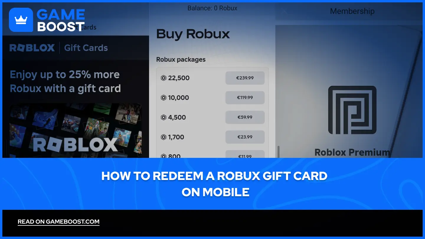 How to Redeem a Robux Gift Card on Mobile