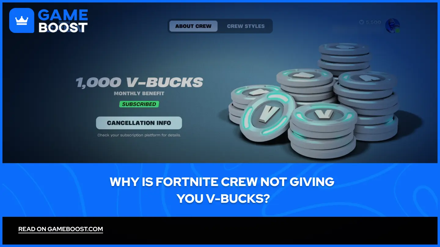 なぜFortnite CrewはV-Bucksをくれないのですか？