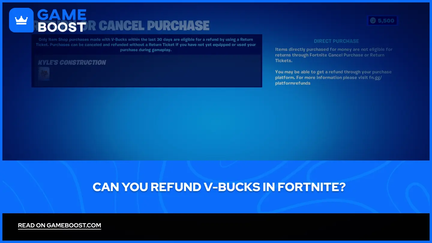 ¿Se Puede Reembolsar V-Bucks en Fortnite? (2026)