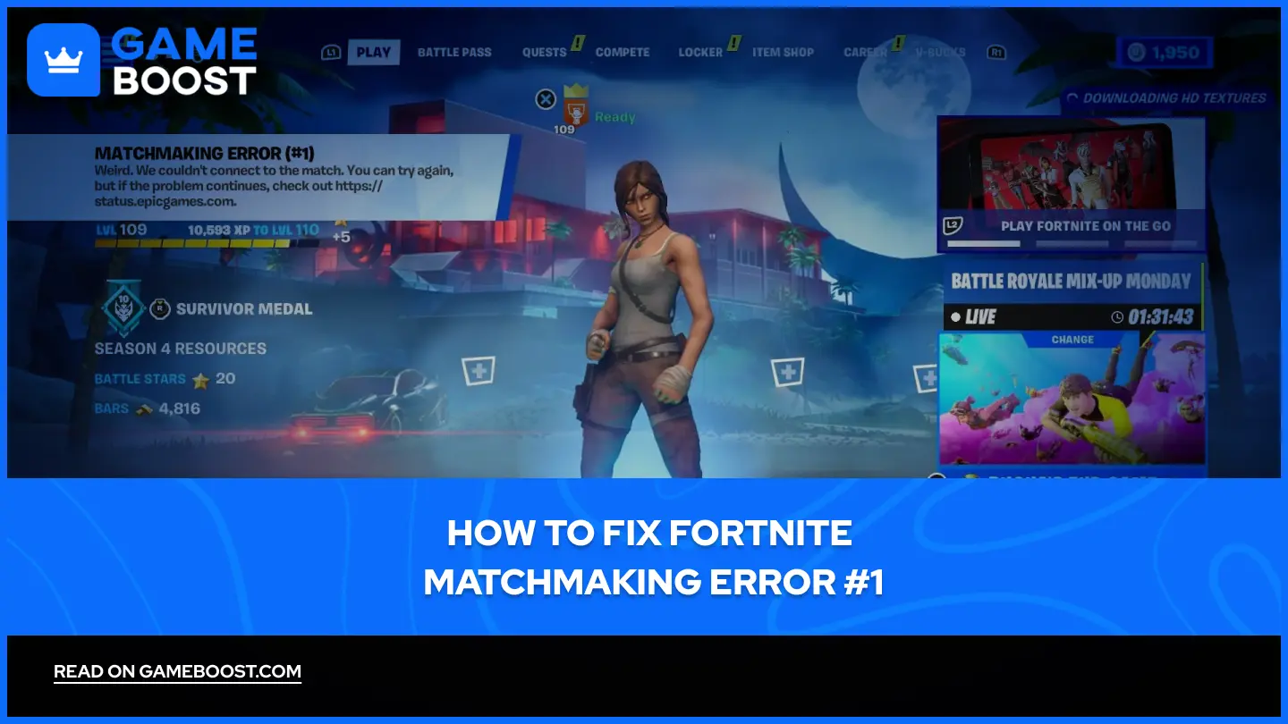 Cómo arreglar el error de emparejamiento de Fortnite #1 (2026)