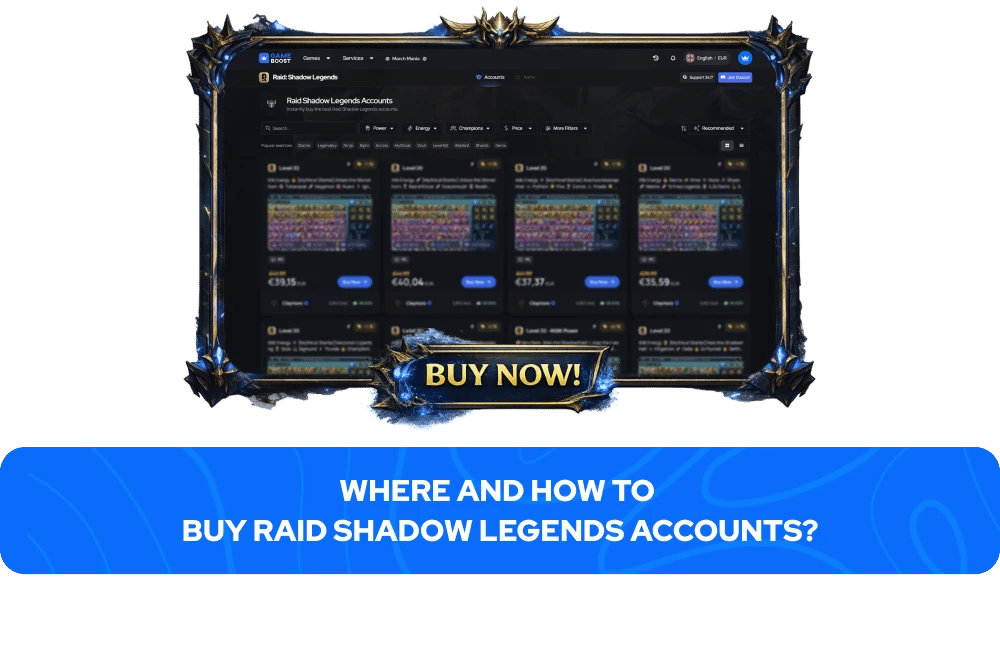 在哪里以及如何购买 Raid Shadow Legends 账户